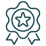 icon of a rosette with a star
